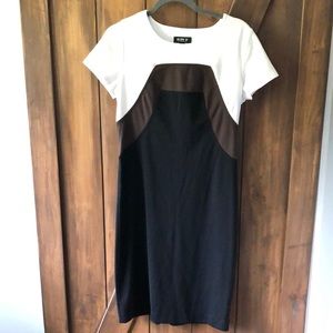 Allen B color blocked dress size 8